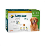 Antipulgas Zoetis Simparic 80mg Cachorro 20 1 Kg 40 Kg 3 Comprimidos