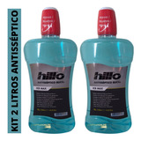 Antisseptico Enxaguante Enxaguatorio Bucal Hillo Kit 2 Litro