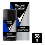 Antitranspirante Creme Clinical Clean Men 58g Rexona