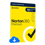 Antivírus Norton 360 Premium Proteção 10 Pcs Mac Android Ios