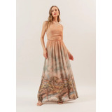 Antix Afeto Vestido Longo Nas Nuvens R82823