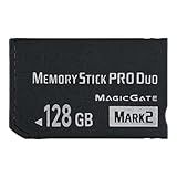 ANXILE Cartão De Memória Original Memory Stick Pro Duo 128GB Mark2 PSP1000 2000 3000