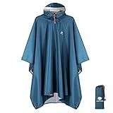 Anyoo Waterproof Rain Poncho Leve Reutilizável Caminhadas Casaco Com Capuz Jaqueta Para Atividades Ao Ar Livre
