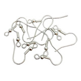 anzol metal brinco modelo bolinha prateado