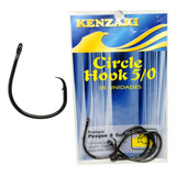 Anzol Kenzaki Circle Hook N 5 0 Aço Carbono 10 Pcs