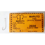 Anzol Maruto Cristal Hooks 260h N 8 100 Pçs