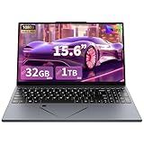 AocBook Laptop De 15-6 Polegadas- Processador Quad-core Ryzen 5 3500U -até 3-7 GHz-- RAM DDR4 De 32 GB- SSD NVMe De 1 TB- Notebook Portátil Com Touchpad Ajustável- Interruptor De Webcam De Privacidade