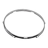 Aosekaa Caixa De Aro De Bateria De 6 Furos Acessório Musical De Bateria De Bateria Peças De Instrumentos De Percussão Aro De Bateria De 6 Lug Círculo Superior De 14 Polegadas