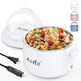 Aotto Lancheira Elétrica 50 70 80 W 3 Em 1 Aquecedor De Alimentos Portátil Aquecido Para Adultos Aquecedor De Alimentos Para Carro Caminhão Viagem Escritório Trabalho Casa 12 V 24 V 110 V