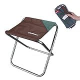 AOUTACC Banco Dobrável Portátil Cadeira Dobrável Multiuso Dobrável Usada Como Banco De Acampamento Banco De Jardim Descanso Para Os Pés De Acampamento Cadeira De Pesca Praia Marrom Grande 30