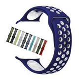 Ap Watch Serie 3 4 5 Iwo Nke Pulseira Furo Silicone 40 42 44