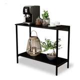 Aparador 2 Prateleiras Estilo Industrial Retrô Decorativo
