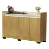 Aparador Buffet Sala Real 4 Portas Varias Cores