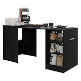 Aparador Com Mesa Dobrável Cantinho Do Café Ibiza Multimóveis Preto