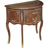 Aparador Console Clássico Com Marchetaria 091x045x085cm