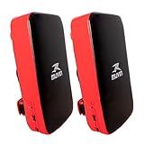 Aparador De Chute Standart Muvin Par Tamanho 35cm X 19cm Lutas Artes Marciais Boxe MMA Muay Thai Karate Kung Fu Fechamento Duplo Costura Resistente Leve Resistente