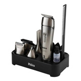 Aparador De Pelo Barba Philco Multigroom Aqua 12 Em 1 Bivolt