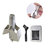 Aparador De Pelo De Nariz Manual Funciona Sem Pilha Aço Inox