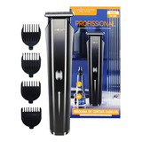 Aparador De Pelos Barbeador Cortador De Cabelo Recarregável Cor Prateado