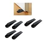 Aparador De Porta De Plastico Na Cor Preta KIT C 6 Cunha Trava E Calço Não Deixa A Porta Bater Completo Para A Sua Casa Ideal Para Piso Tapetes Carpetes Laminados Original