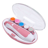 Aparador De Unhas Elétrico Para Bebês E Crianças Infantil Cor Kit 02un Rosa