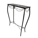 Aparador Ferro 60 Cm Com Vidro Detalhe Pingente Preto
