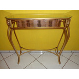 Aparador Ferro Elegante Com Junco 80x30cm Com Vidro brinde