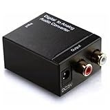Aparelho Conversor Áudio Digital Analógico Com Cabos Optico P-Saída Rca - Fonte Adaptador Analógico Acessório Eletrônico