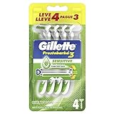 Aparelho De Barbear Descartável Gillette Prestobarba3 Sensitive Leve 4 Pague 3