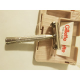Aparelho De Barbear Gillette Antigo Anos 50 Perfeito