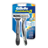 Aparelho De Barbear Gillette Prestobarba3 2 Unidades