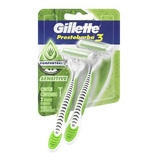 Aparelho De Barbear Prestobarba Gillette 3 Fórmula 1 Masculino Com 2 Unidades
