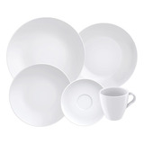 Aparelho De Jantar Chá 20 Peças Tramontina Porcelana Branco
