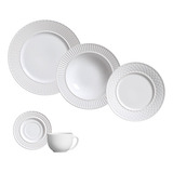Aparelho De Jantar Ravenna Mezcla 30 Pçs Branco Porto Brasil