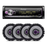 Aparelho De Som Pioneer Bluetooth 4 Alto Falantes 6 Pol