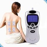 Aparelho Fisioterapia Tens E Fes 12 Eletrodos Portátil Choque Massagem Digital Therapy Machine Massageador Acupuntura Pulso Elétrico Rpg Eletroestimulador Eletroterapia Choquinho Muscular