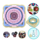 Aparelho Manual Faz Fazer Tear Enrolar Pompom Flores Lã 