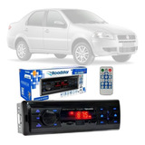 Aparelho Radio Mp3 Fm Usb Bluetooth Fiat Siena