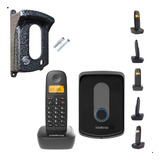 Aparelho Telefone Fixo Interfone Sem Fio Com Bina E Protetor