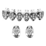 Aparelhos De Hip hop Reais De Um Único Dente Dourado