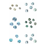 Apatita 0 660 Cts Redonda Natural Da Paraíba Kit 04 Pedras A