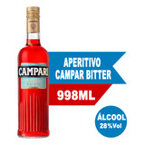 Aperitivo Campari Bitter Garrafa De 998ml