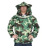 Apicultura Terno De Apicultura Jaqueta De Abelha Com Chapéu De Apicultura Véu Com Zíper Profissional Terno De Apicultor Apicultura Mangas Protetoras Camuflagem Roupas De Apicultura Para Homens Mulheres