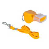 Apito De Plástico Tipo Fox Com Cordão Pista E Campo Cor Amarelo