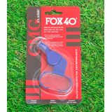 Apito Fox 40 Classic Com Dedal Blister Cor Azul