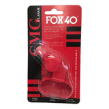 Apito Fox 40 Com Dedal Profissional Arbitro Futebol Juiz Cor Vermelho