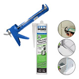 Aplicador De Silicone Starfer Com 1 Tubo Cola Silicone Acético Incolor Vedação Pia Cuba Box 256gr Tekbond