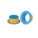 Aplicador Filme Stretch Com Tubete Manual Cor Azul celeste