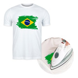 Aplique Bandeira Brasil Patch Termocolante Para