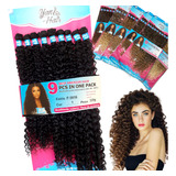 Aplique Cabelo Cacheado Fibra De Proteína Premium 9 Telas